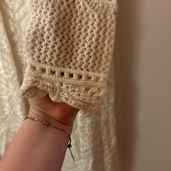 Corchet Boho Long Cardigan - Picture 5 of 5